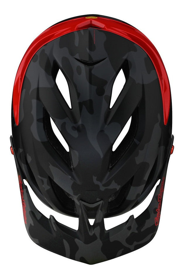 Casco Troy Lee Designs A3 con Mips Camo Gray / Red